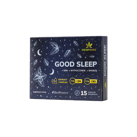 HempKing Good Sleep, 15 pflanzliche Kapseln