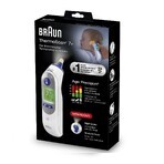 Braun ThermoScan 7+ IRT6525, termometru pentru urechi cu Age Precision și mod de noapte