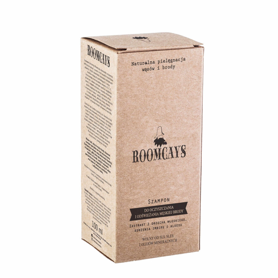 Roomcays, shampoo per barba e baffi, 120 ml