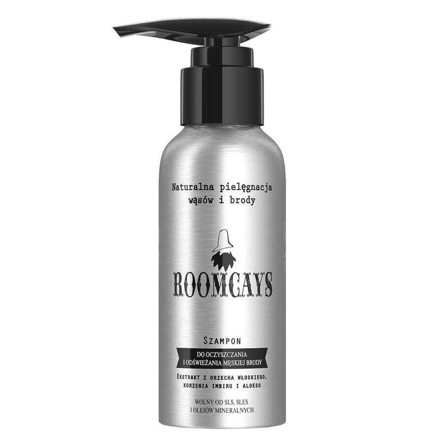 Roomcays, shampoo per barba e baffi, 120 ml