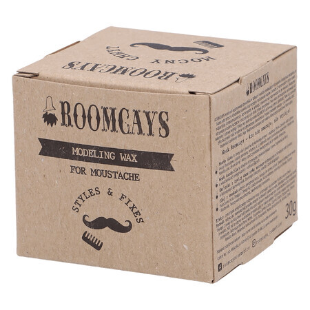 Roomcays, Wachs zum Formen des Schnurrbartes, 30 ml