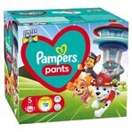 Pampers Pants, pantalones pañales, Paw Patrol, talla 5, 12-17 kg, 66 piezas