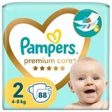 Pampers Premium Care, diapers, size 2, 4-8 kg, 88 pcs