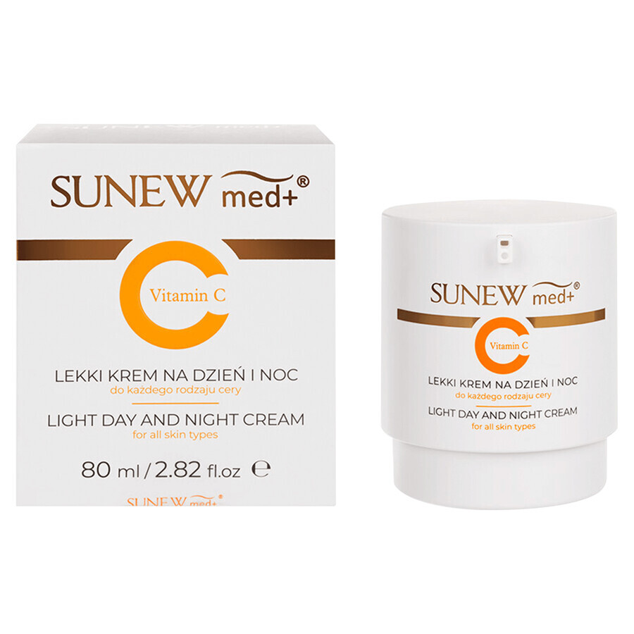 SunewMed+ Vitamin C, leichte Tages- und Nachtcreme, alle Hauttypen, 80 ml