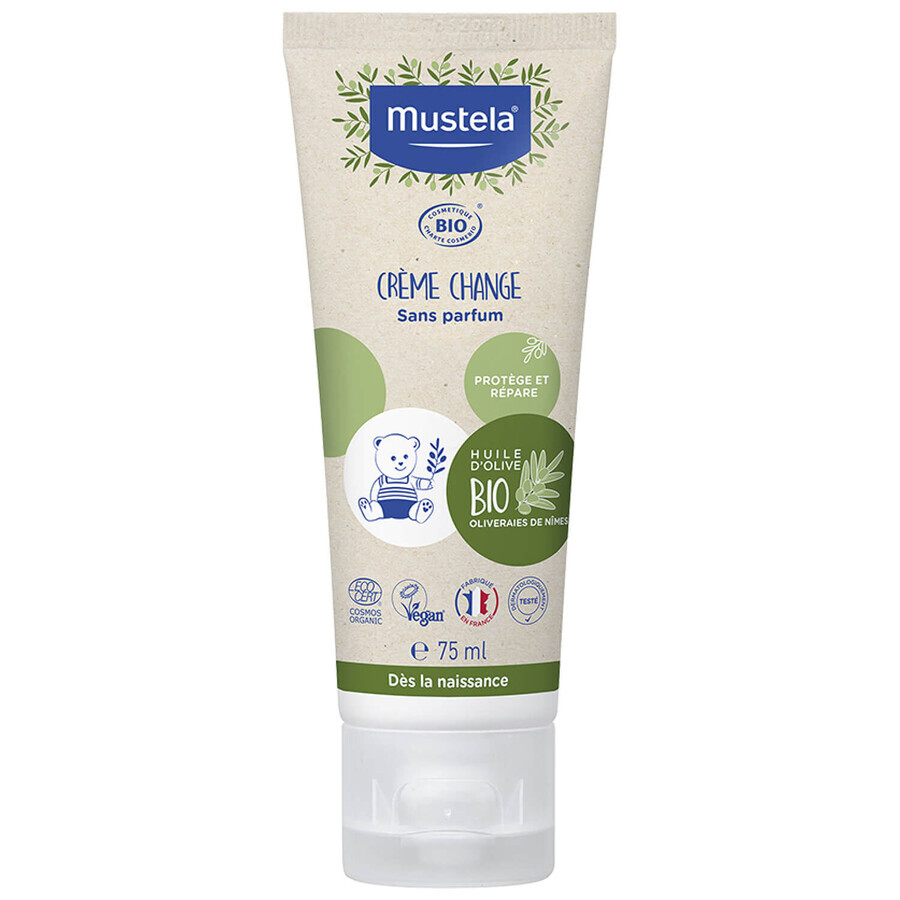 Mustela luierverzorgingsset, wasgel, 500 ml + bodymilk, 300 ml + luiercrème 75 ml + vochtige doekjes, 60 stuks