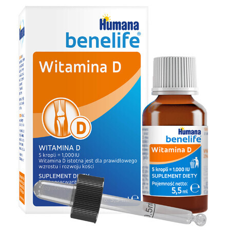 Humana Benelife Vitamina D, 5,5 ml