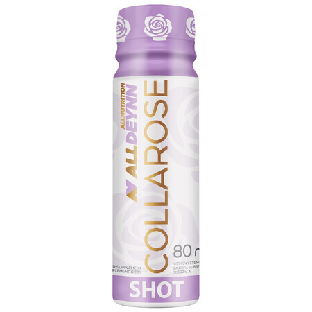 Allnutrition Alldeynn CollaRose Shot, aromă de zmeură și căpșuni, 80 ml