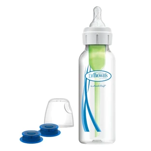 Dr Brown's, biberon standard cu sistem de hrănire pentru copii cu buză sau palat despicat, 250 ml, de la naștere, 1 buc
