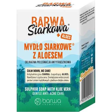 Barwa Siarkowa, Sulfuric Aloe Vera Soap, Anti-Acne Care, 100g