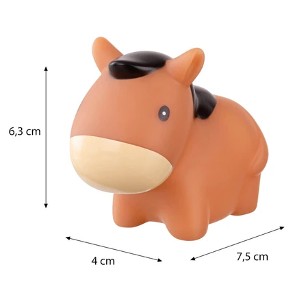 Ackuku, bath toys, Farm, from 3 months, 4 pieces