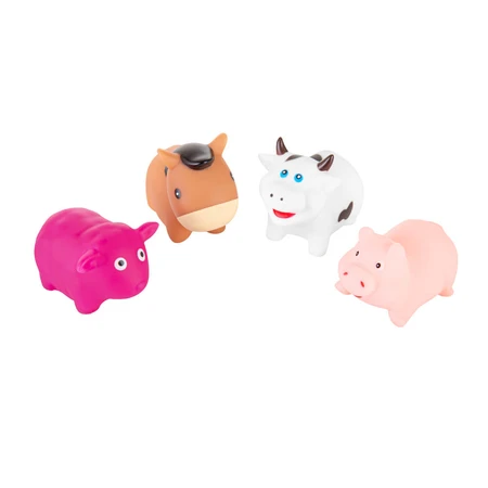 Ackuku, bath toys, Farm, from 3 months, 4 pieces