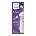 Avent Natural Response, Flasche mit ansprechendem Sauger, Durchfluss 4, SCY906/01, nach 3 Monaten, 330 ml 