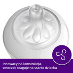 Avent Natural Response, biberon con tettarella reattiva, con valvola AirFree, orsacchiotto, flusso 3, SCY673/82, dopo 1 mese, 260 ml