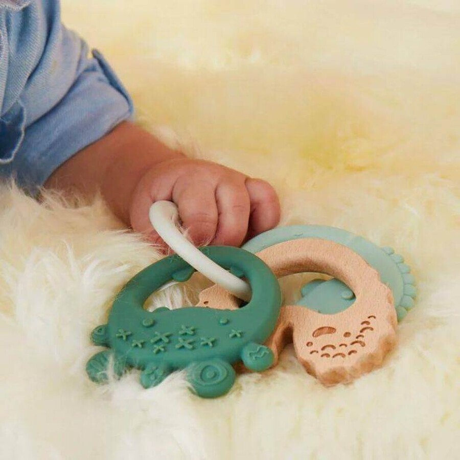 B.Box, teether, trio albastru, de la 3 luni, 1 buc