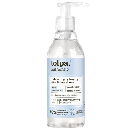 Tolpa Authentic, Gel de curățare pentru pielea hidratată, 195 ml