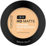 Catrice 18H HD Matte Powder Foundation, mattierende Pudergrundierung, Nr. 030W, SPF 15, 8 g