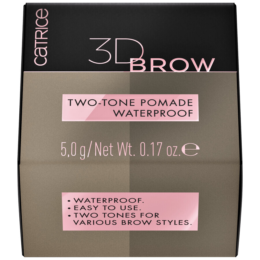 Catrice 3D Brow Two-Tone Pomade Waterproof, Nr. 010 Light to Medium, 5 g