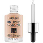 Catrice HD Liquid Coverage Foundation 24H, fond de ten cu acoperire lichidă, 020 Rose Beige, 30 ml