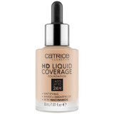 Catrice HD Liquid Coverage Foundation 24H, flüssig deckende Foundation, 030 Sand Beige, 30 ml