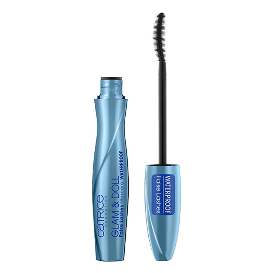 Catrice Glam&amp;Doll Falsche Wimpern Wasserfeste Mascara, Falsche-Wimpern-Effekt, wasserfest, 010 Schwarz, 10 ml