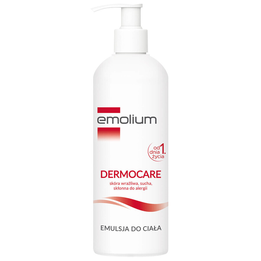 Emolium Dermocare Set, cremiges Waschgel, 400 ml + Körperemulsion, 400 ml