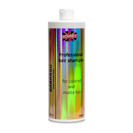 Ronney HoLo Shine Star Babassu Oil, shampooing énergisant pour cheveux colorés et ternes, 1000 ml