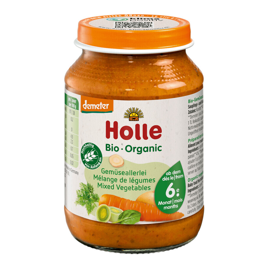 Holle Bio plate, mixed vegetables, after 6 months, 190 g