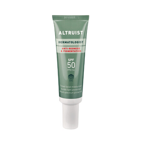 Altruist Anti-Redness &amp; Pigmentation, Sonnenschutzmittel für das Gesicht zur Korrektur von Rötungen und Verfärbungen, SPF 50, 30 ml