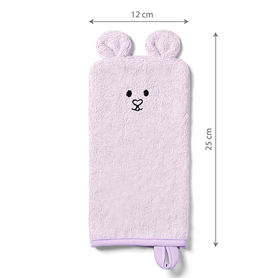 BabyOno, alfombra de baño de bambú, morado, 1 ud.