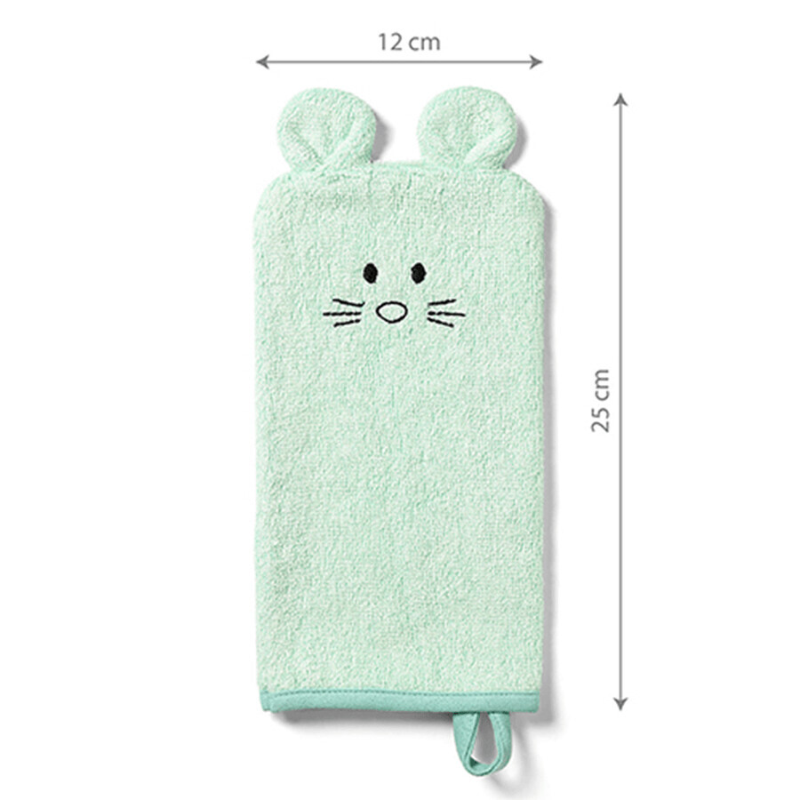 BabyOno, tapis de bain en bambou, vert, 1 pièce