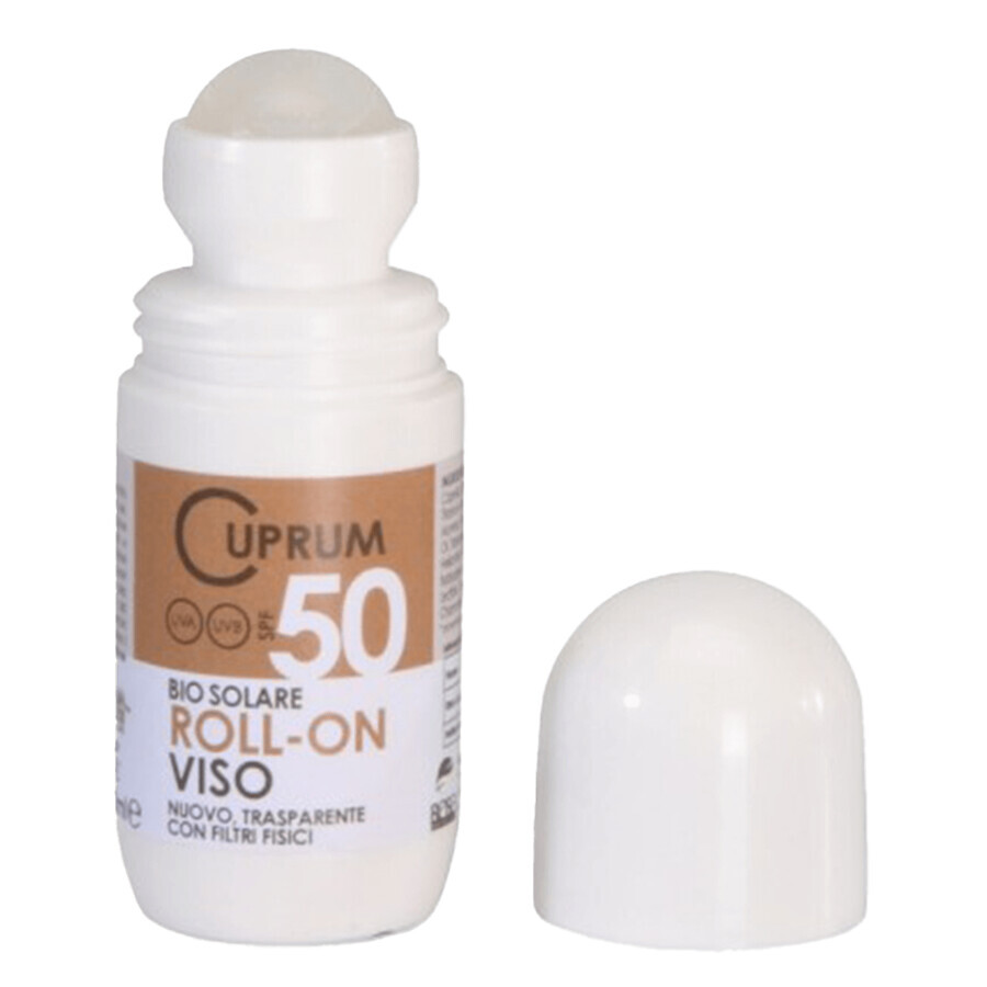 Beba Cuprum Line, Sonnenschutzmittel für Gesicht und Körper, Roll-on, SPF 50, 50 ml