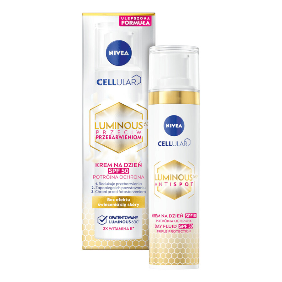 Nivea Cellular Luminous 630, Anti-Pigmentierungs-Tagescreme, SPF 50, 40 ml