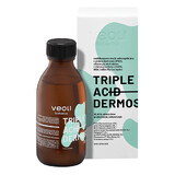 Veoli Botanica Triple Acid Dermosolution, tónico seborregulador multiácido con gluconolactona (PHA), extracto activo de té verde con fitocomplejo EGCG, BHA y AHA, 150 ml