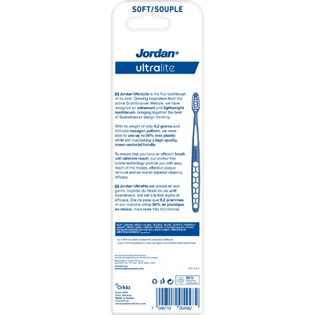 Jordan Ultralite Soft, tandenborstel, zacht, 2 stuks