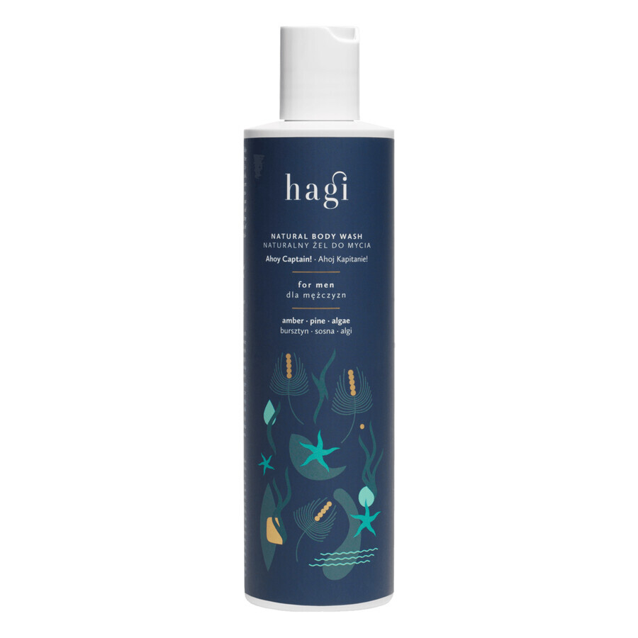 Hagi Ahoj Kapitan, natuurlijke wasgel voor mannen, 300 ml