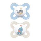 MAM Start dummy, silicone, orthodontic, Better Together, boy, 0-2 months, 2 pieces