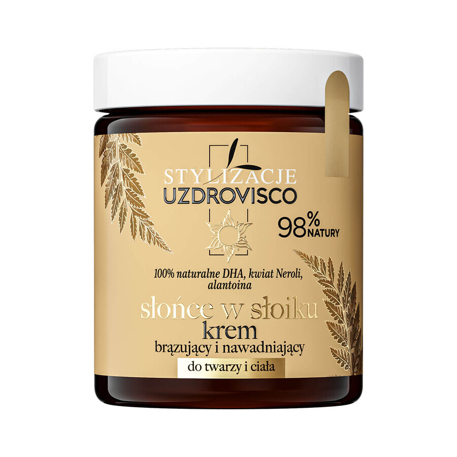 Uzdrovisco Styling Sun in a Jar, bronzing en hydraterende crème voor gezicht en lichaam, 170 ml