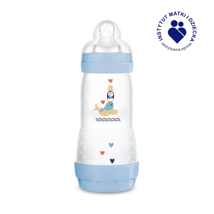 MAM Perfect Start Anti-Colic, Anti-Kolik-Flasche, Better Together, Junge, ab 4 Monate, 320 ml