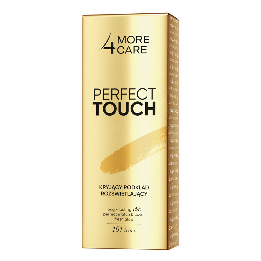 More4Care Perfect Touch, deckende, aufhellende Grundierung, 101 Elfenbein, 30 ml