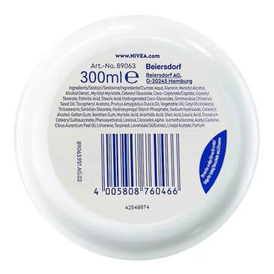 Zachte crème met vitamine E en jojoba-olie, 300 ml, Nivea