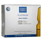 MartiDerm Platinum Night Renew, stimulent de noapte anti-îmbătrânire, 2 ml x 10 fiole