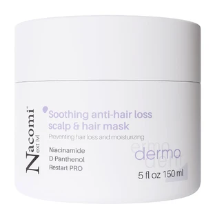 Nacomi Next Level Dermo, mascarilla calmante para el cuero cabelludo y el cabello, 150 ml
