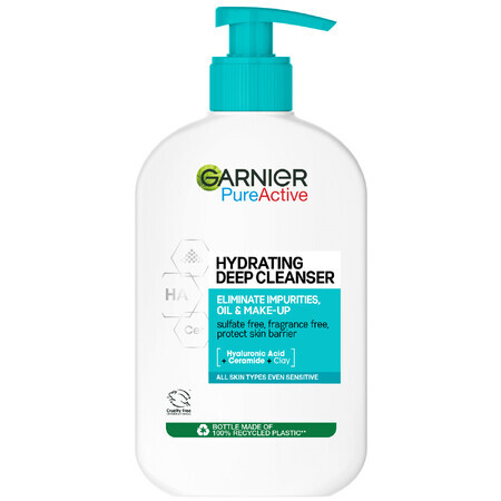 Garnier Pure Active, feuchtigkeitsspendende Reinigungsemulsion, 250 ml