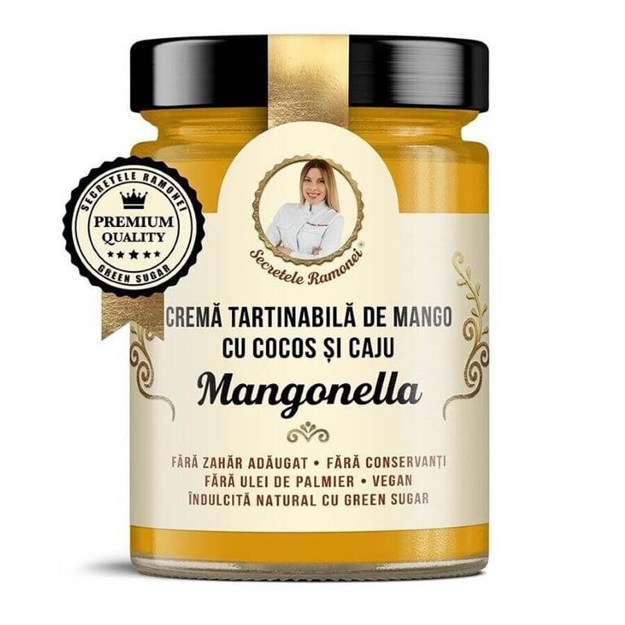Mangoaufstrich mit Kokosnuss und Cashew, Mangonella, Ramona's Secrets, 350g, Remedia