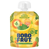 Bobo Frut Dessert in der Tube, Apfel, Banane, Karotte, nach 6 Monaten, 90 g