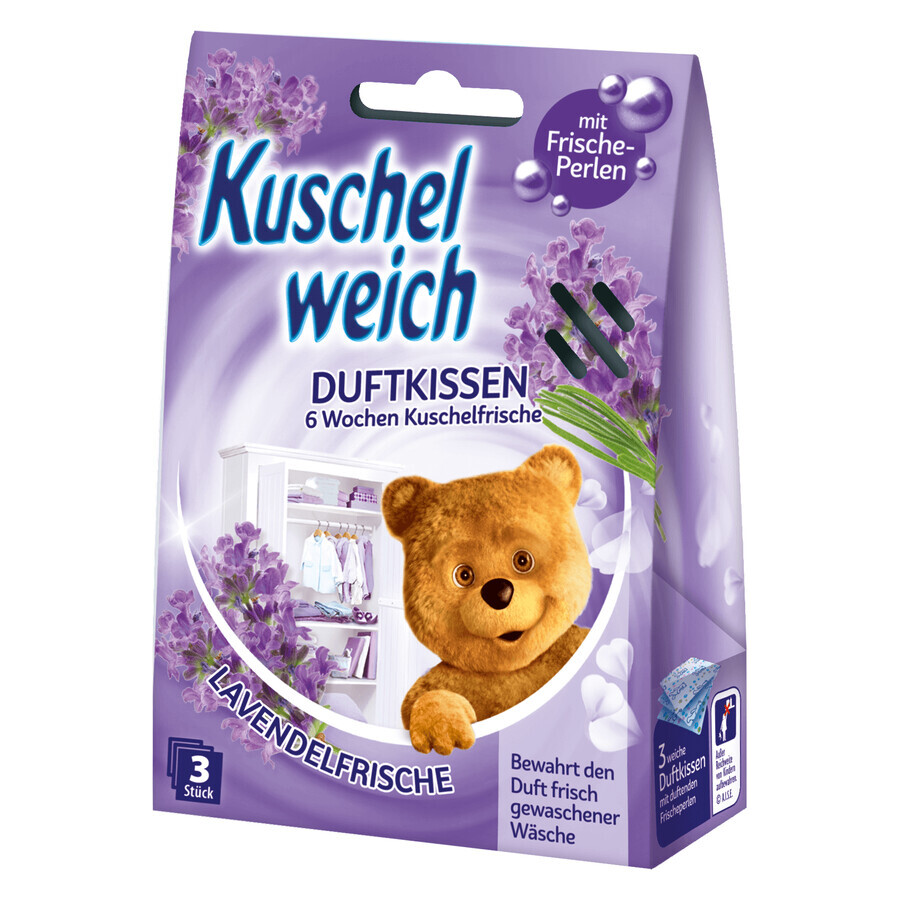 Kuschelweich, Duftsäckchen, Fresh Lavender, 3 Stück