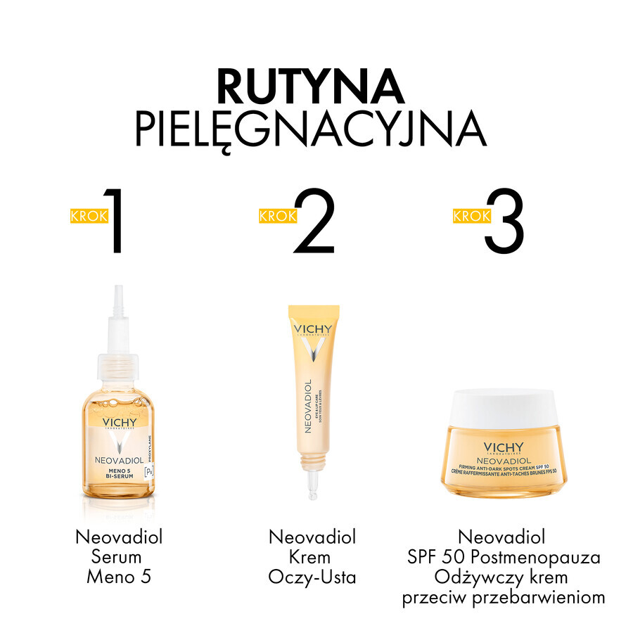 Vichy Neovadiol Post-Menopause, cremă de zi reparatoare împotriva hiperpigmentării, SPF 50, 50 ml