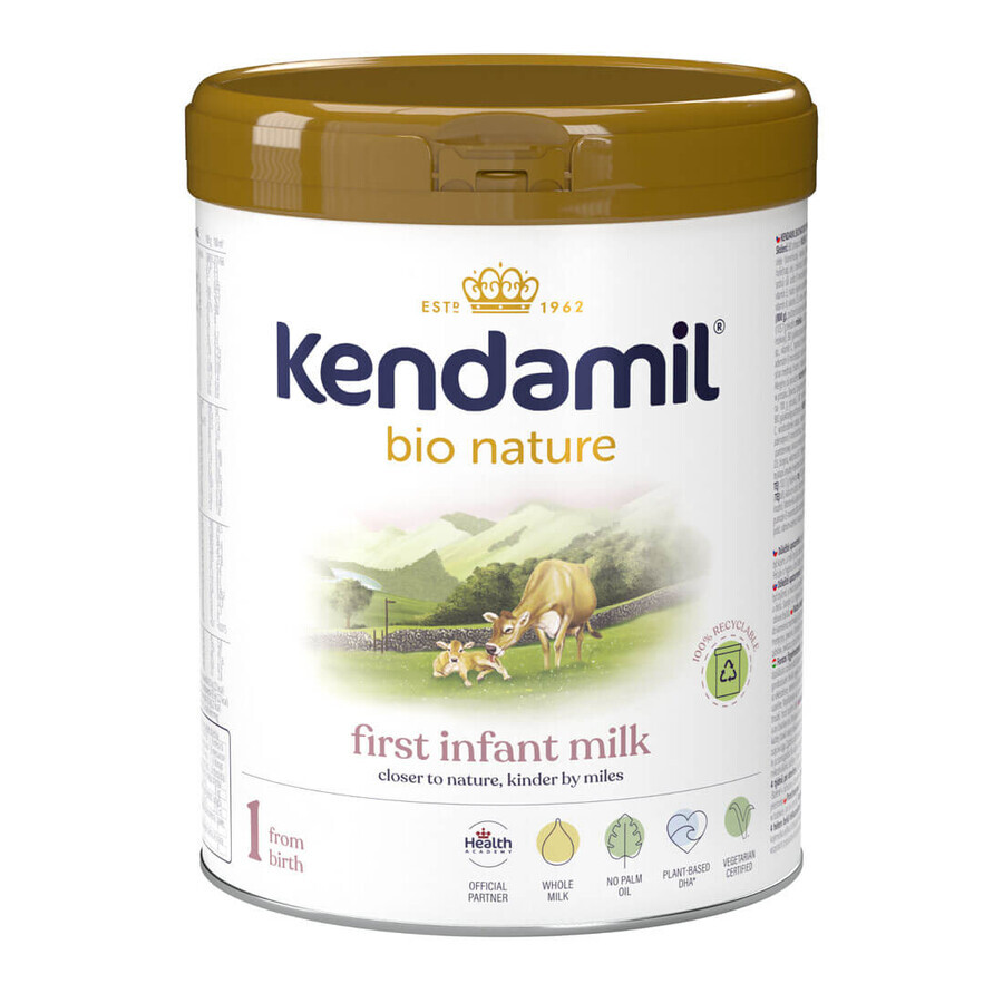 Kendamil Bio Nature 1, Säuglingsmilch, ab Geburt, 800 g