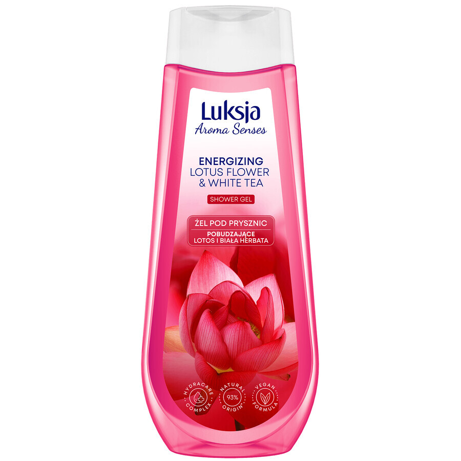 Luxja Aroma Senses Energizing, Duschgel, Lotus und weißer Tee, 500 ml