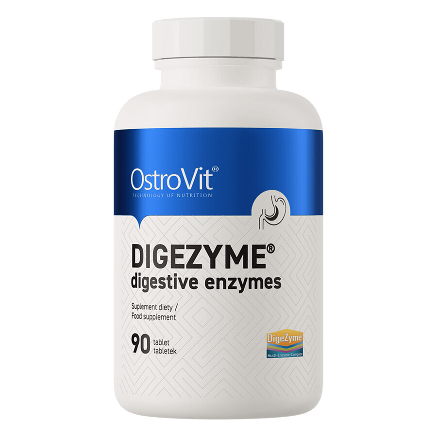 OstroVit Digezyme, Verdauungsenzyme, 90 Tabletten